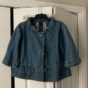 Marc Jacob’s Denim Peplum/Poncho Jacket